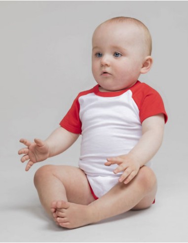 LAR-LW502-Essential Short Sleeved Baseball Bodysuit